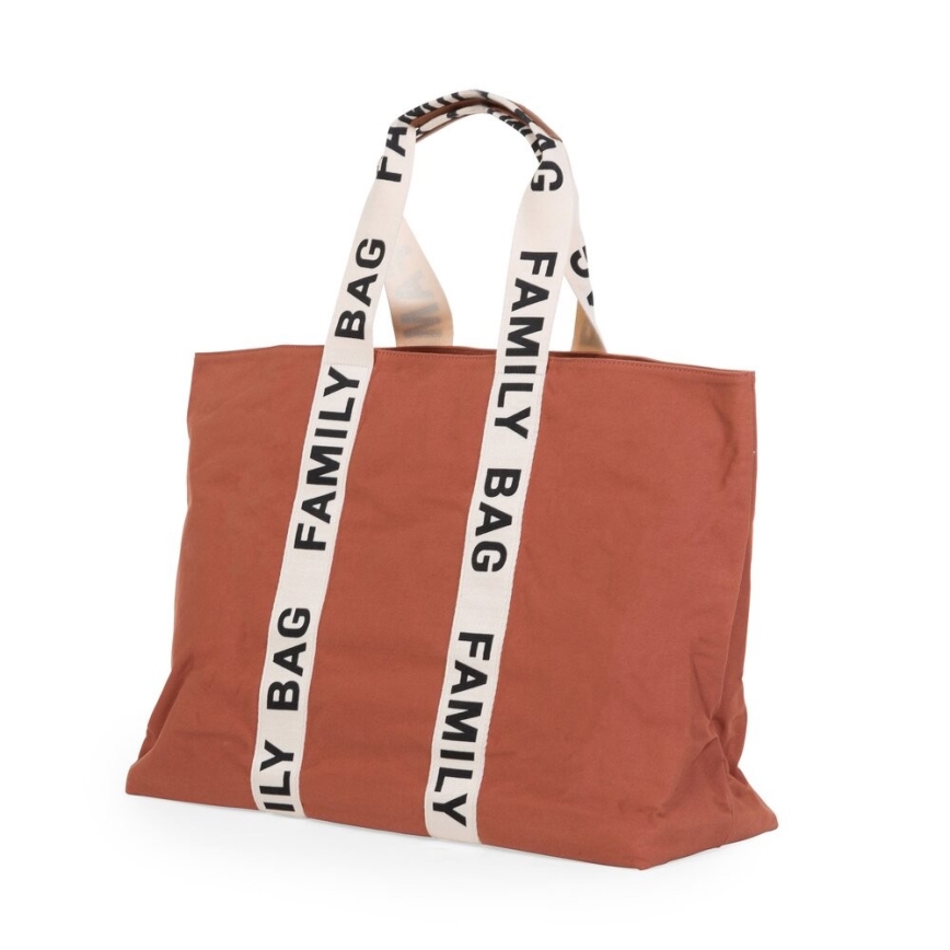Childhome - Σακ βουαγιάζ ταξιδιού FAMILY BAG CANVAS πορτοκαλί
