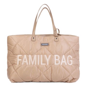 Childhome - Σακ βουαγιάζ ταξιδιού FAMILY BAG PUFFERED κρεμ