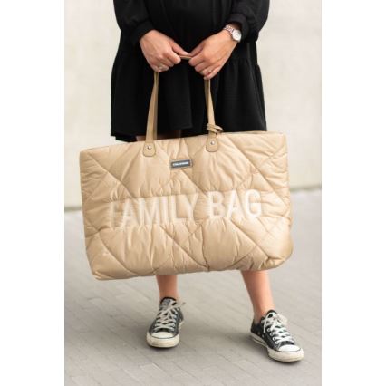 Childhome - Σακ βουαγιάζ ταξιδιού FAMILY BAG PUFFERED κρεμ