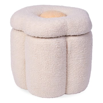 Childhome - Σκαμπό ΛΟΥΛΟΥΔΙΑ διάμετρος 35 cm κρεμ