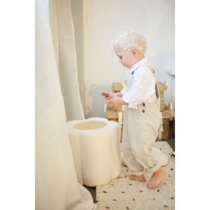 Childhome - Σκαμπό ΛΟΥΛΟΥΔΙΑ διάμετρος 35 cm κρεμ