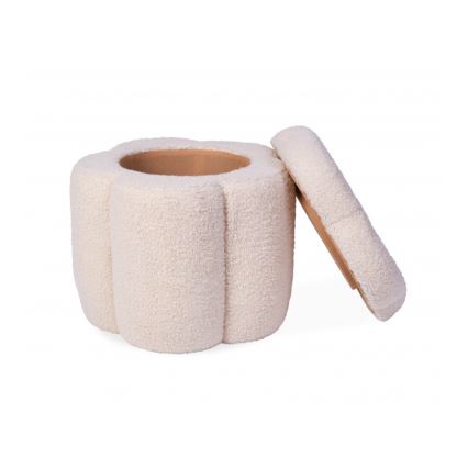 Childhome - Σκαμπό ΛΟΥΛΟΥΔΙΑ διάμετρος 35 cm κρεμ