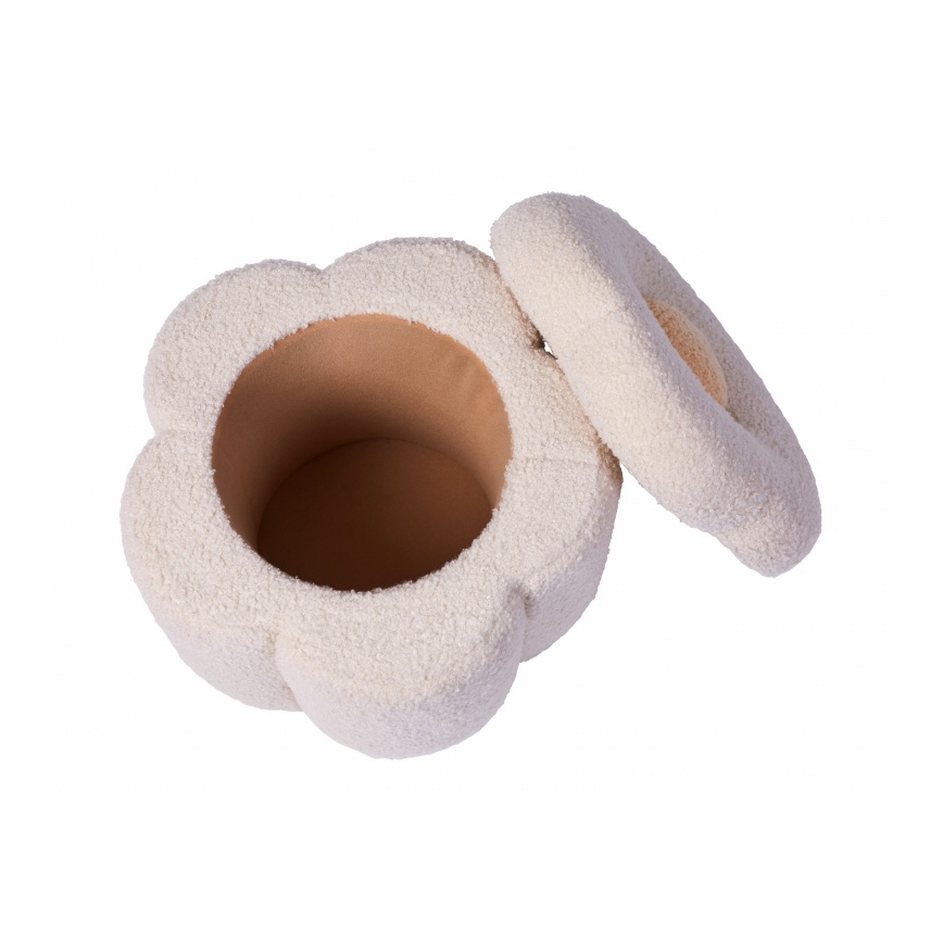Childhome - Σκαμπό ΛΟΥΛΟΥΔΙΑ διάμετρος 35 cm κρεμ