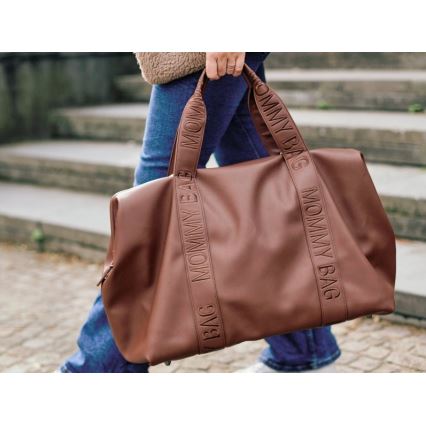 Childhome - Τσάντα αλλαγής ρούχων MOMMY BAG LEATHER καφέ