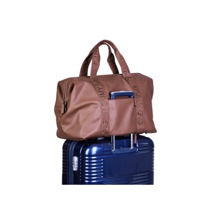 Childhome - Τσάντα αλλαγής ρούχων MOMMY BAG LEATHER καφέ
