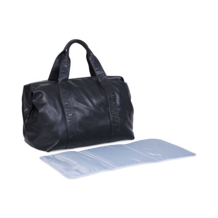 Childhome - Τσάντα αλλαγής ρούχων MOMMY BAG LEATHER μαύρο