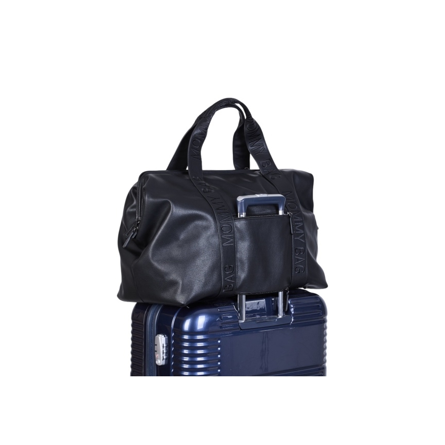 Childhome - Τσάντα αλλαγής ρούχων MOMMY BAG LEATHER μαύρο