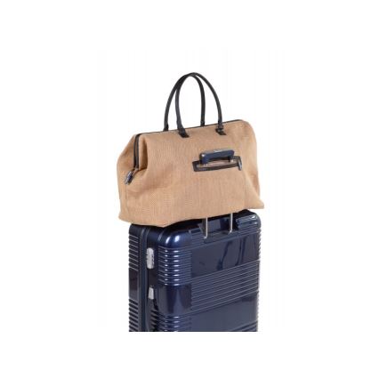Childhome - Τσάντα αλλαγής ρούχων MOMMY BAG RAFFIA LOOK μπεζ