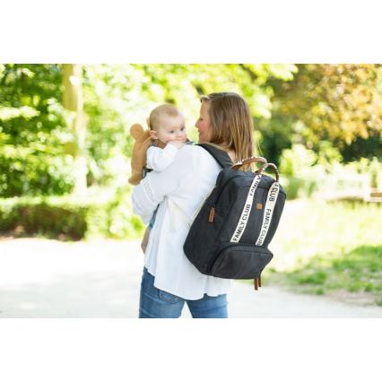 Childhome - Τσάντα-Αλλαξιέρα πλάτης FAMILY CLUB μαύρο