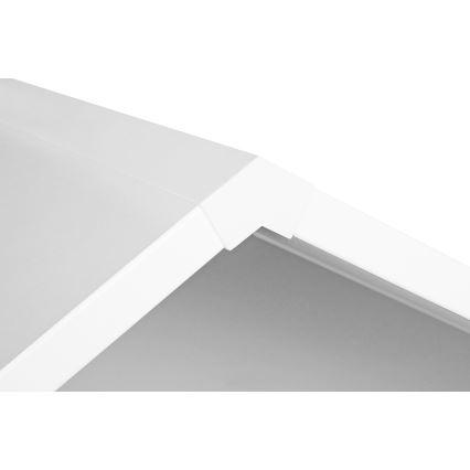 Children's desk MIRUM 126x100 cm λευκό/γκρι