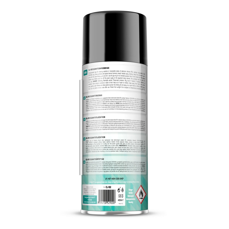 CLEAN IT CL-102 - Σπρέι πεπιεσμένου αέρα τον καθαρισμό ηλεκτρονικών συσκευών 400 mm