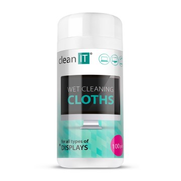 CLEAN IT CL-141 - Υγρά πανιά καθαρισμού οθόνης 100 τμχ