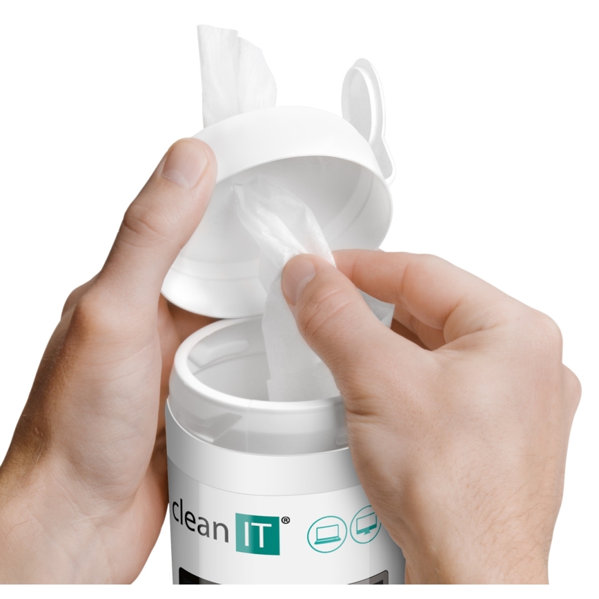 CLEAN IT CL-141 - Υγρά πανιά καθαρισμού οθόνης 100 τμχ