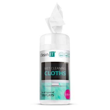 CLEAN IT CL-141 - Υγρά πανιά καθαρισμού οθόνης 100 τμχ