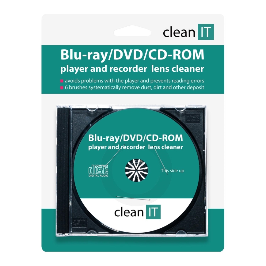 CLEAN IT CL-320 - Καθαριστικό CD για συσκευές αναπαραγωγής Blu-ray/DVD/CD-ROM