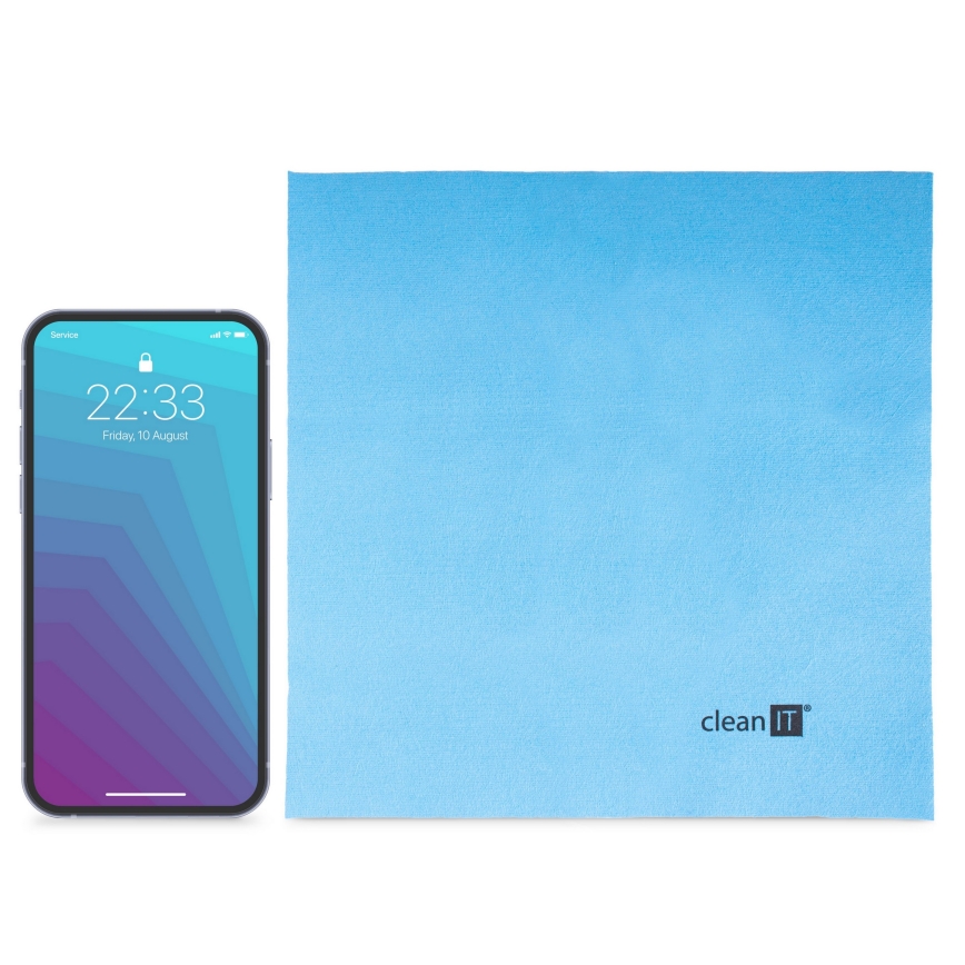 CLEAN IT CL-710 - Πανί καθαρισμού με μικροϊνες 19x19 cm μπλε