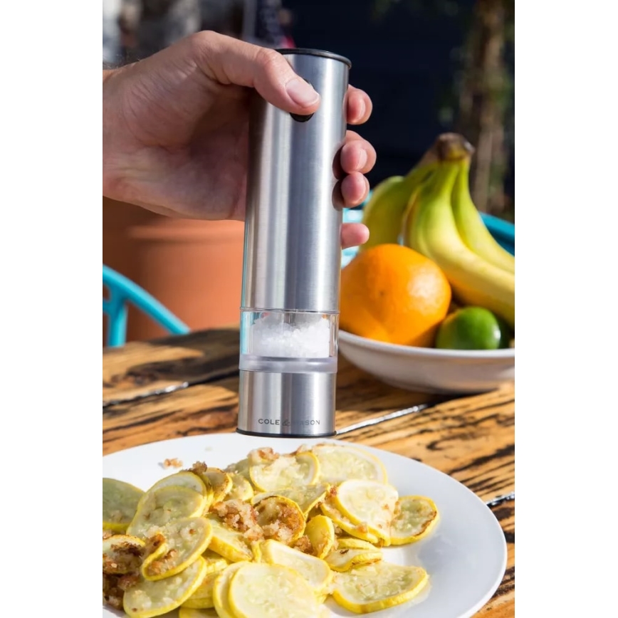 Cole&Mason - Σετ ηλεκτρικών μύλων μπαχαρικών BATTERSEA 2 τεμ. 6xAAA