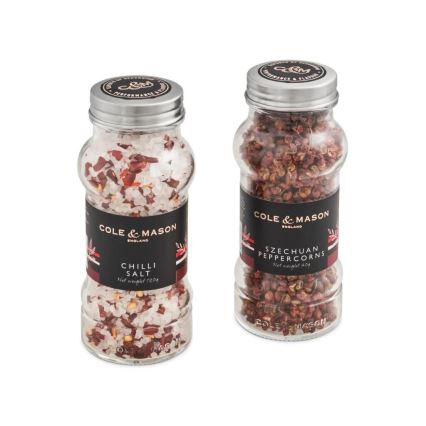 Cole&Mason - Σετ δώρου Αρωματικό αλάτι τσίλι και πιπέρι Sichuan