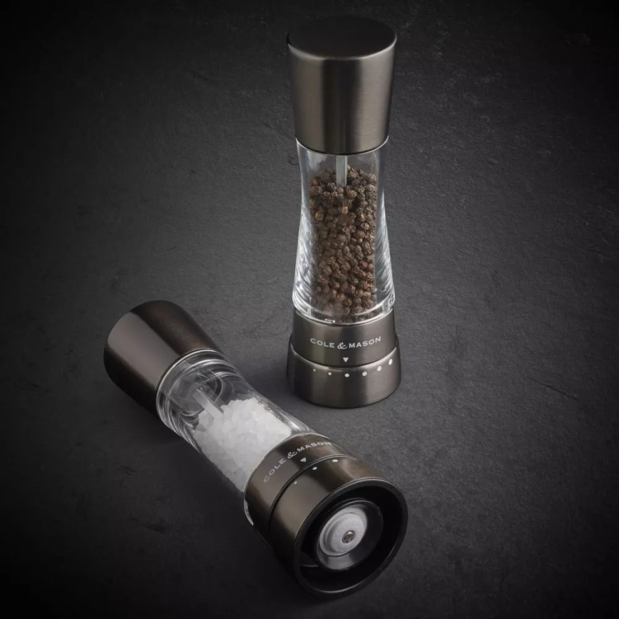 Cole&Mason - Σετ μύλων αλατιού και πιπεριού DERWENT 2 τεμ. 19 εκ. ανθρακί