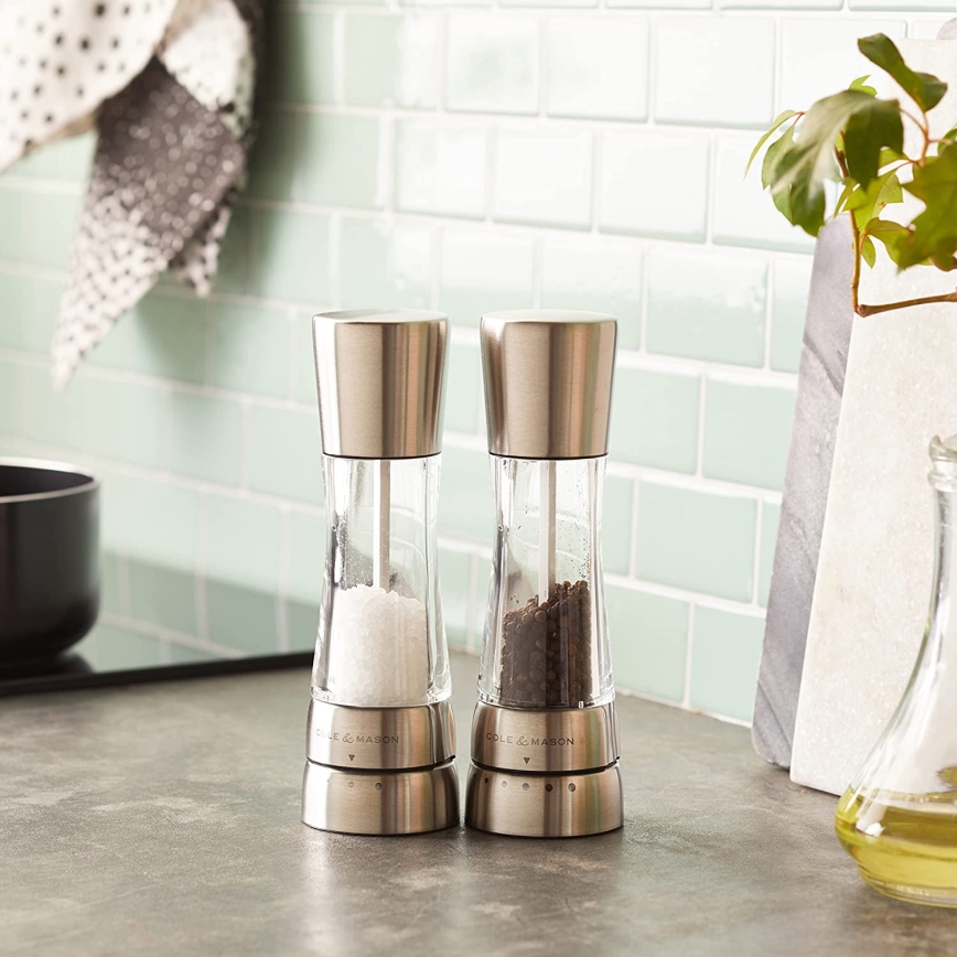 Cole&Mason - Σετ μύλων αλατιού και πιπεριού DERWENT 2 τεμ. 19 εκ. γυαλιστερό χρώμιο