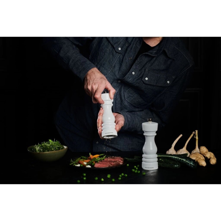 Cole&Mason - Σετ μύλων αλατιού και πιπεριού LONDON 2 τεμ. 18 εκ. οξιά/λευκό