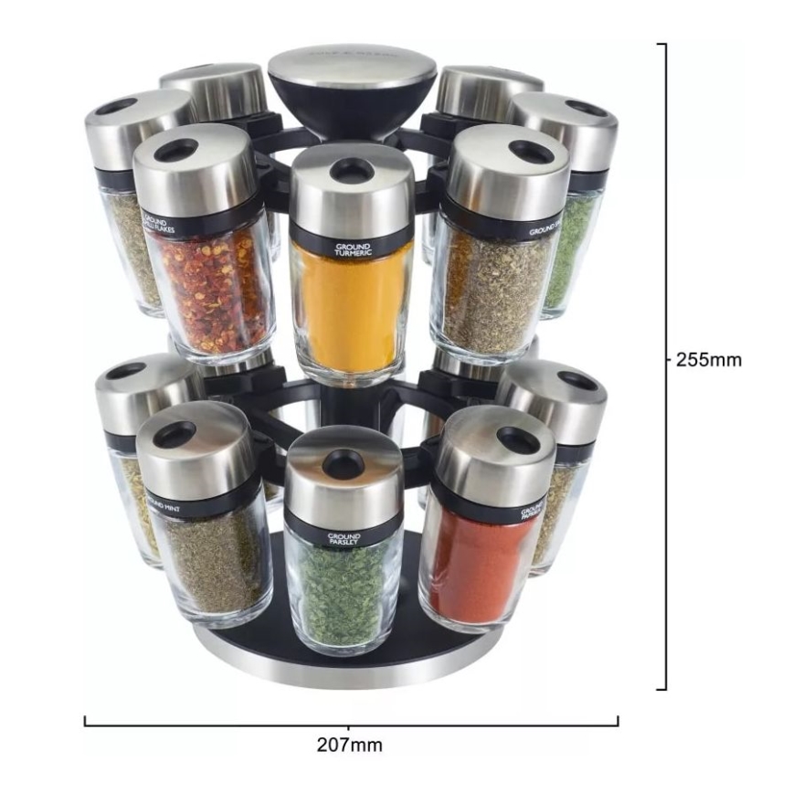 Cole&Mason - Περιστρεφόμενη βάση με μπαχαρικά MASTER 17 τεμ.