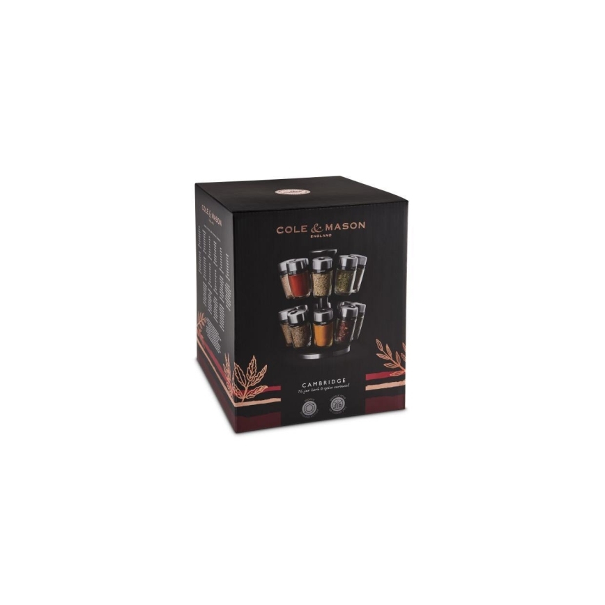 Cole&Mason - Περιστρεφόμενη βάση με μπαχαρικά MASTER 17 τεμ.