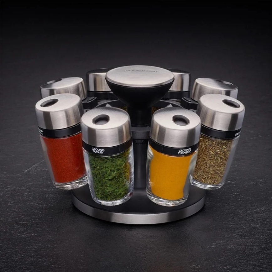 Cole&Mason - Περιστρεφόμενη βάση με μπαχαρικά MASTER 9 τεμ.