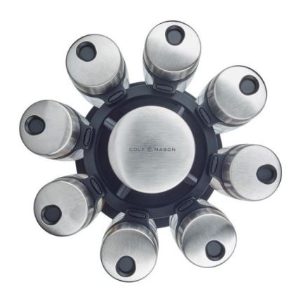 Cole&Mason - Περιστρεφόμενη βάση με μπαχαρικά MASTER 9 τεμ.