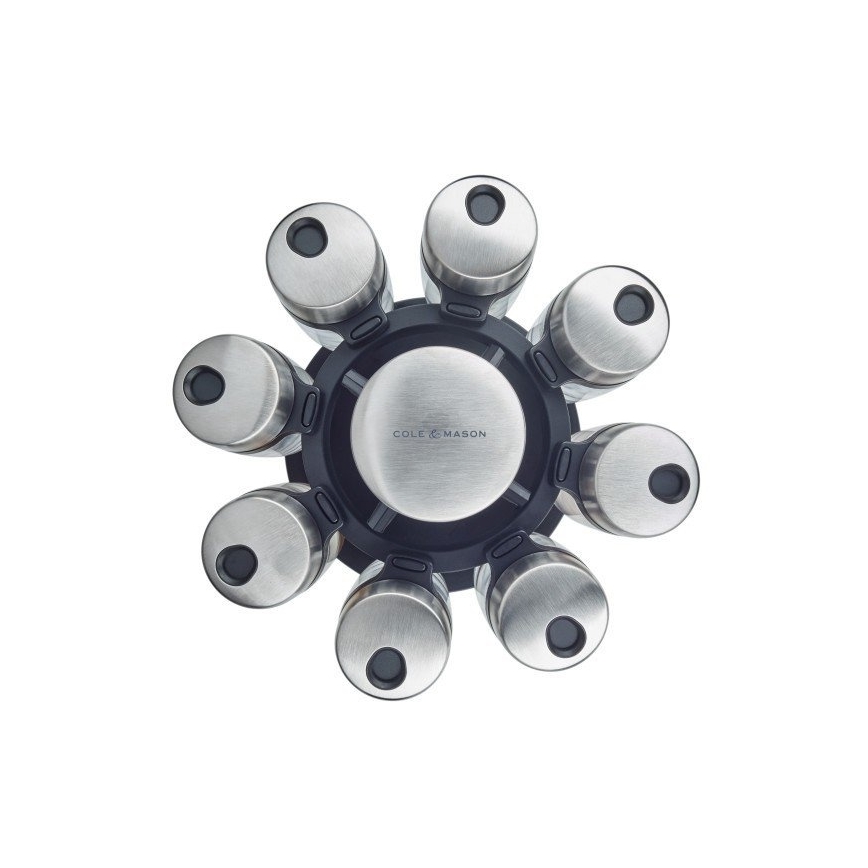 Cole&Mason - Περιστρεφόμενη βάση με μπαχαρικά MASTER 9 τεμ.