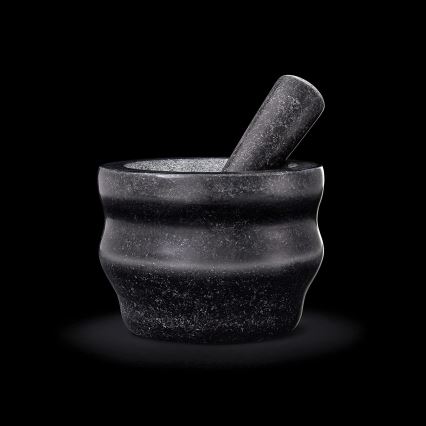 Cole&Mason - Γουδί από γρανίτη με γουδοχέρι GRANITE διάμετρος 18 cm γρανίτης/μαύρο