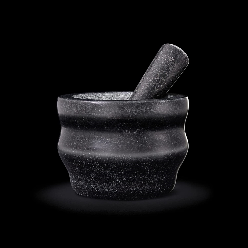 Cole&Mason - Γουδί από γρανίτη με γουδοχέρι GRANITE διάμετρος 18 cm γρανίτης/μαύρο