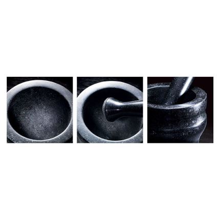 Cole&Mason - Γουδί από γρανίτη με γουδοχέρι GRANITE διάμετρος 18 cm γρανίτης/μαύρο