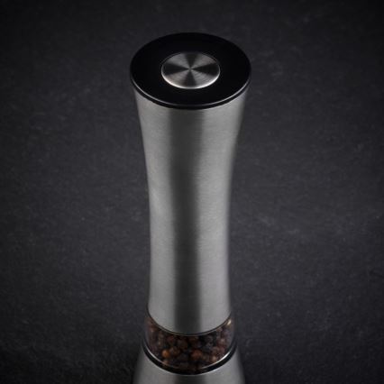Cole&Mason - Ηλεκτρικό salt or pepper grinder BURFORD 4xAAA 18 cm ματ χρώμιο