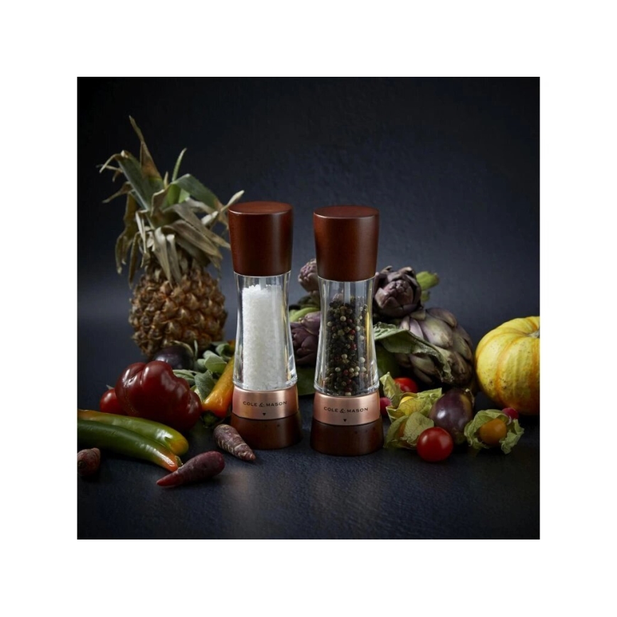 Cole&Mason - Μύλος αλατιού και πιπεριού DERWENT 2 τμχ 19 cm οξιά/καφέ