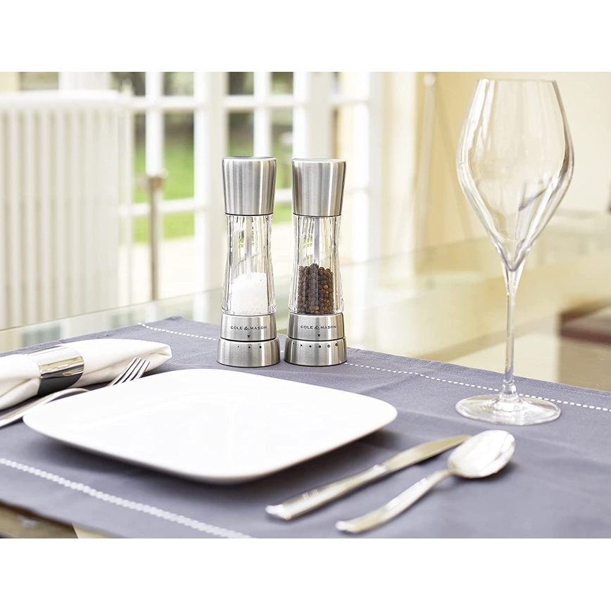 Cole&Mason - Μύλος πιπεριού DERWENT 19 εκ. γυαλιστερό χρώμιο