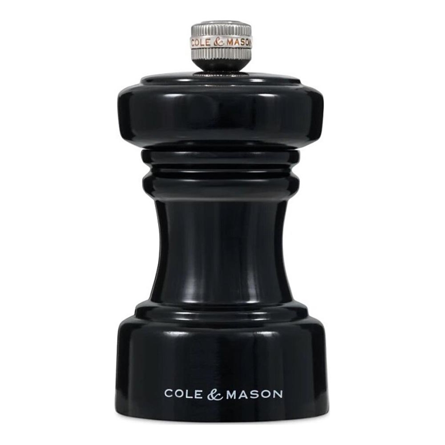 Cole&Mason - Μύλος αλατιού HOXTON 10,4 cm οξιά/γυαλιστερό μαύρο