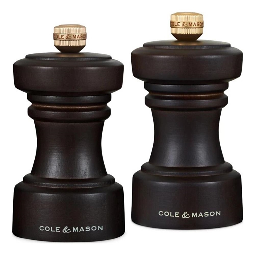 Cole&Mason - Μύλος αλατιού και πιπεριού HOXTON 2 τμχ 10,4 cm οξιά/καφέ