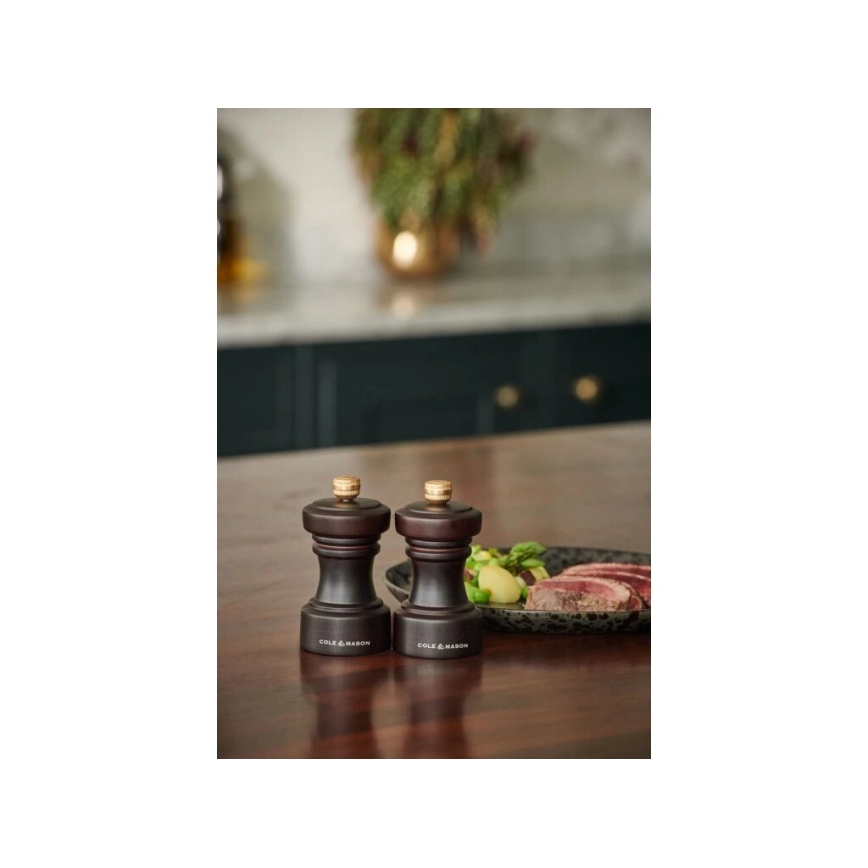 Cole&Mason - Μύλος αλατιού και πιπεριού HOXTON 2 τμχ 10,4 cm οξιά/καφέ