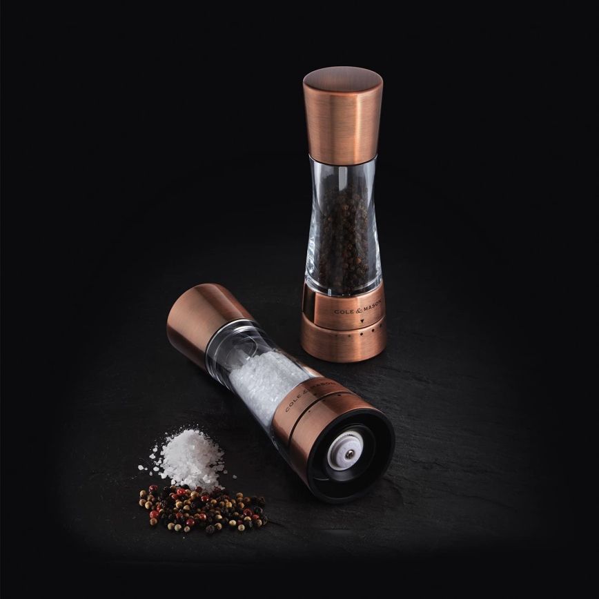 Cole&Mason - Σετ μύλοι αλατιού και πιπεριού DERWENT 2 τμχ 19 cm χάλκινοι