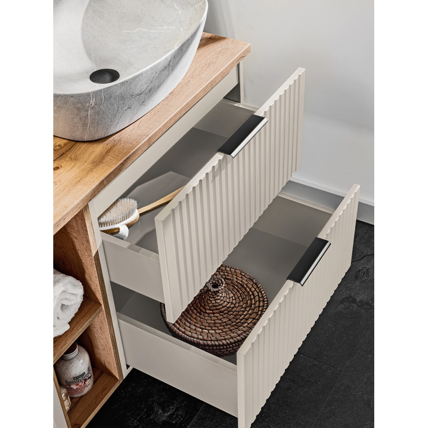 COMAD ADEL CASHMERE 82-80-2S - Ντουλάπι μπάνιου κάτω από τον νιπτήρα ADEL 57x80,2 cm μπεζ