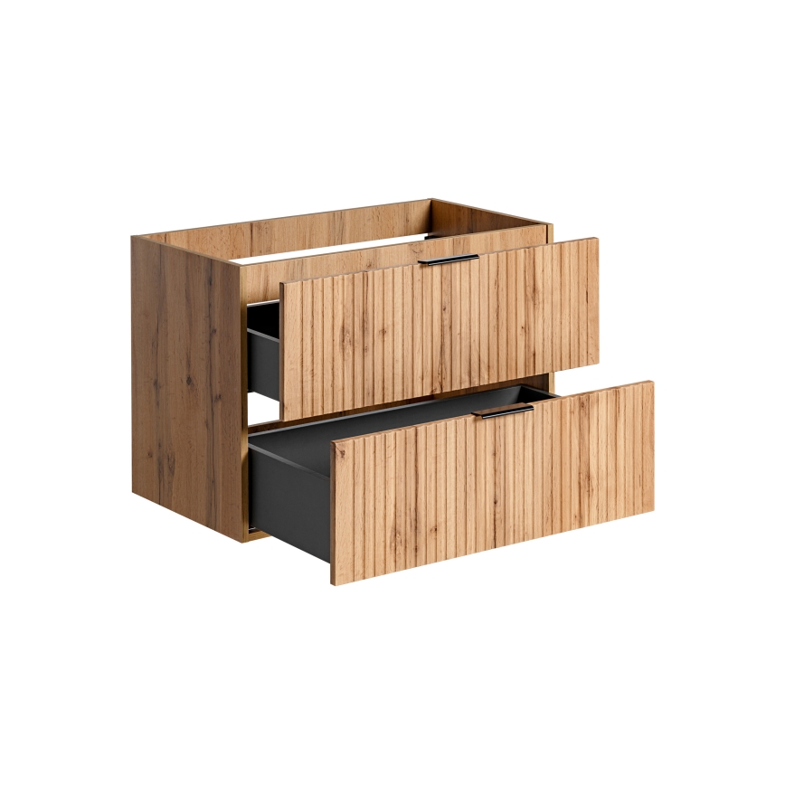 COMAD ADEL OAK 82-80-B-2S - Ντουλάπι μπάνιου κάτω από τον νιπτήρα ADEL 57x80,2 cm σε απόχρωση δρυός
