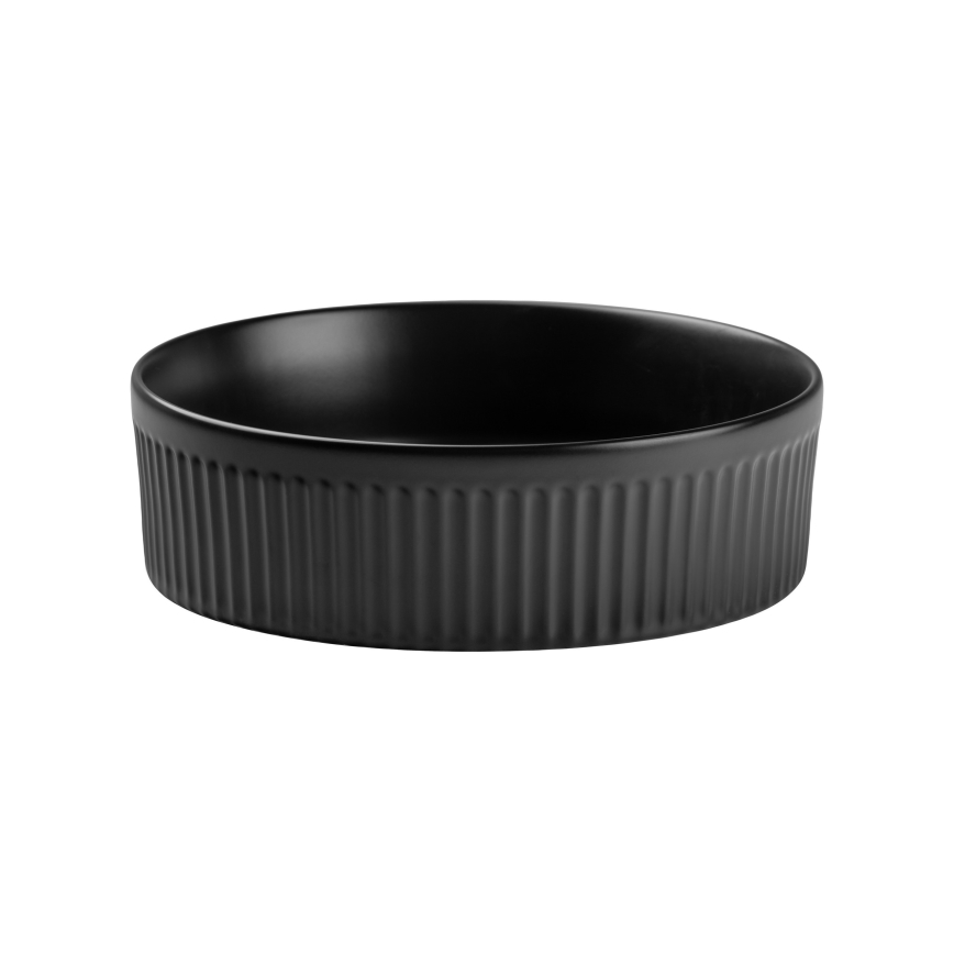 COMAD BEYOND 2 BLACK ( E-6565 ) - Νιπτήρας μπάνιου BEYOND διάμετρος 36 cm κεραμικό/ματ μαύρο