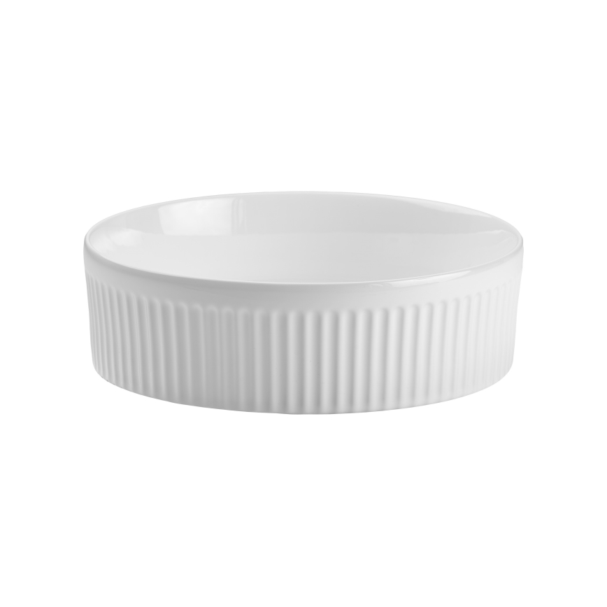 COMAD BEYOND 2 WHITE ( E-6565 ) - Νιπτήρας μπάνιου BEYOND διάμετρος 36 cm κεραμικό/γυαλιστερό λευκό