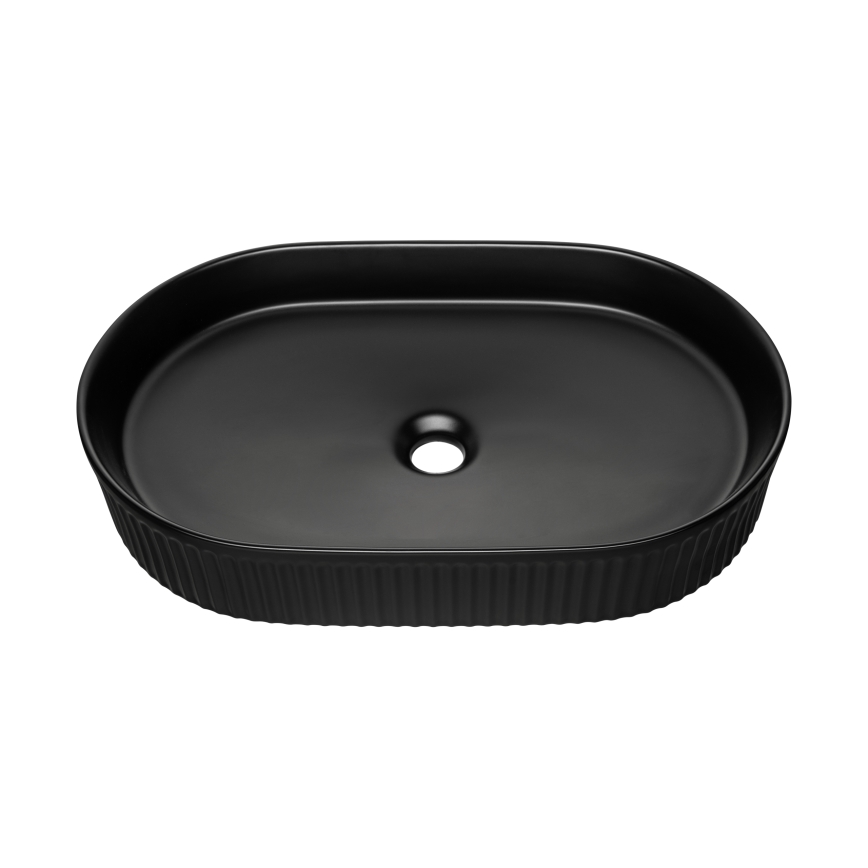 COMAD BEYOND 3 BLACK ( E-6531 ) - Νιπτήρας μπάνιου BEYOND 56x36 cm κεραμικό/ματ μαύρο