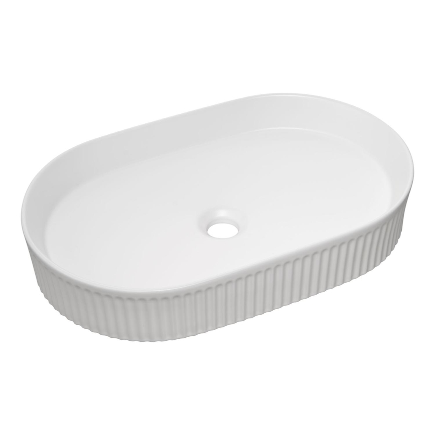 COMAD BEYOND 3 ΛΕΥΚΟ (E-6531) - Νιπτήρας για πάγκο BEYOND 56x36 εκ. κεραμικός/γυαλιστερό λευκό