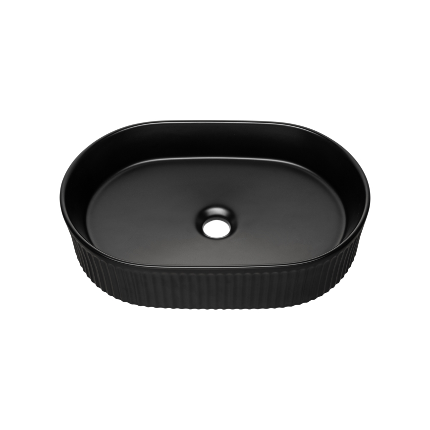 COMAD BEYOND 5 BLACK ( E-6564 ) - Νιπτήρας μπάνιου BEYOND 48x32,5 cm κεραμικό/ματ μαύρο