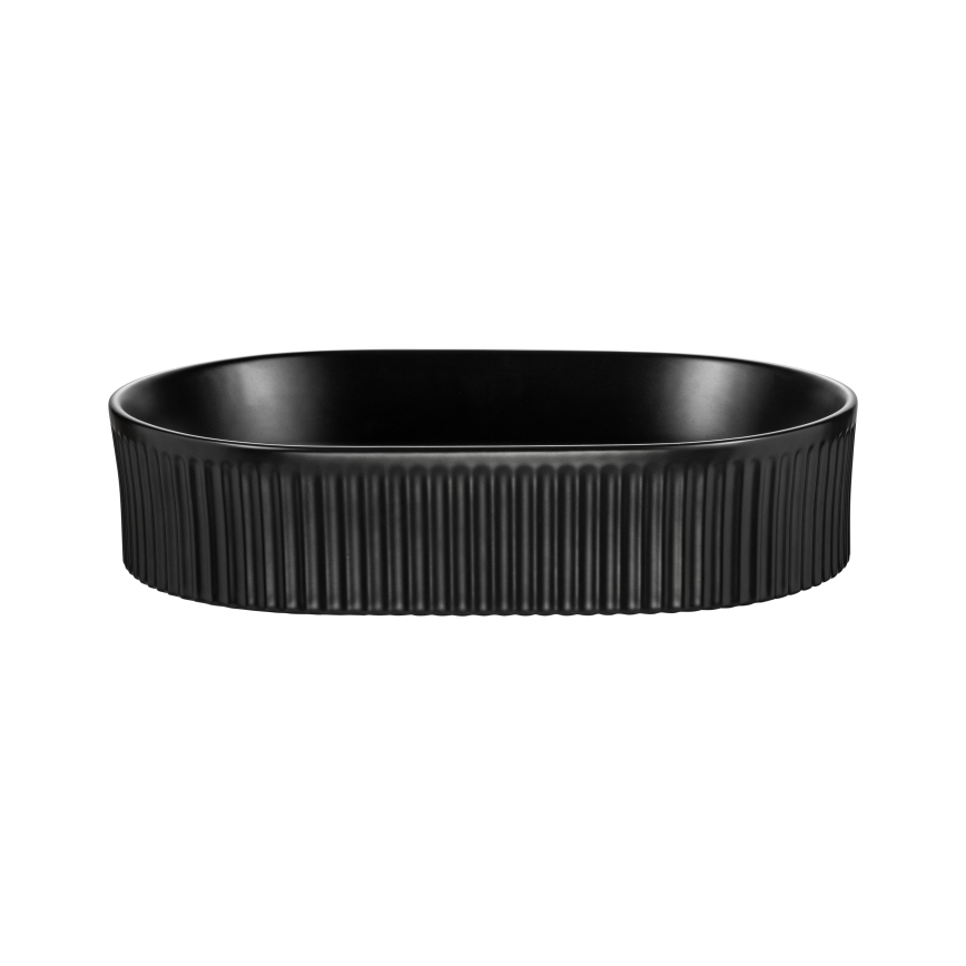 COMAD BEYOND 5 BLACK ( E-6564 ) - Νιπτήρας μπάνιου BEYOND 48x32,5 cm κεραμικό/ματ μαύρο