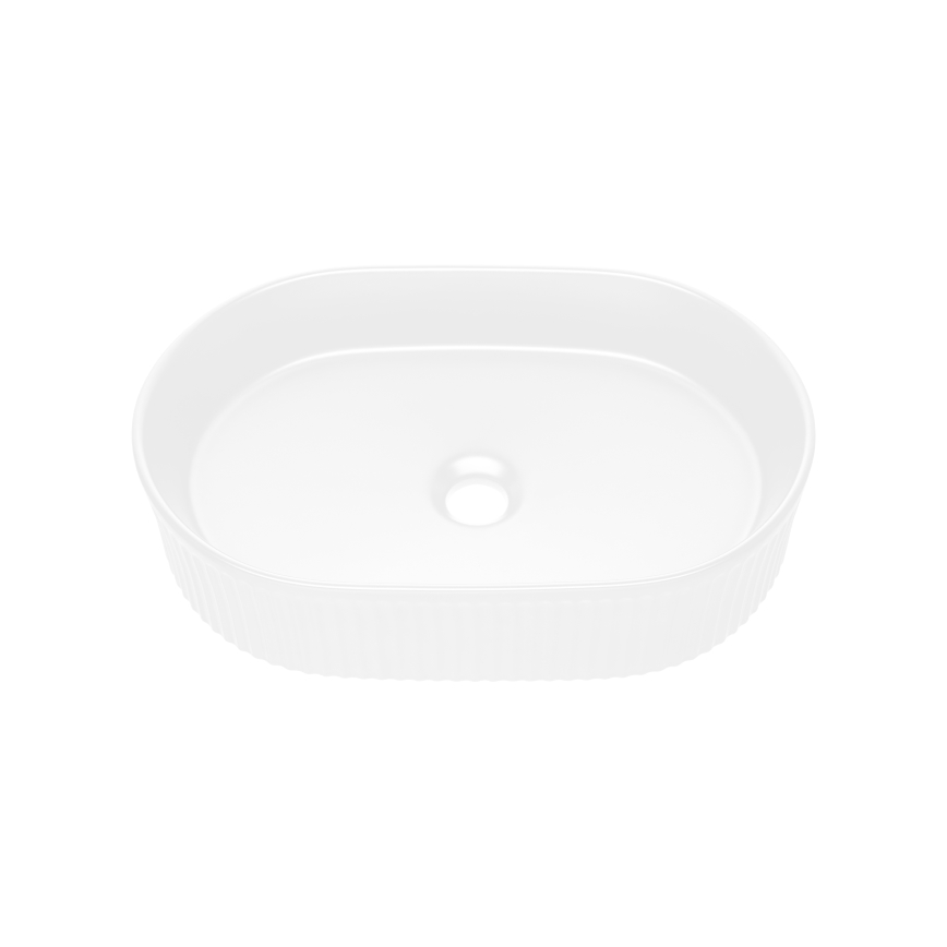 COMAD BEYOND 5 WHITE ( E-6564 ) - Νιπτήρας μπάνιου BEYOND 48x32,5 cm κεραμικό/λευκό ματ