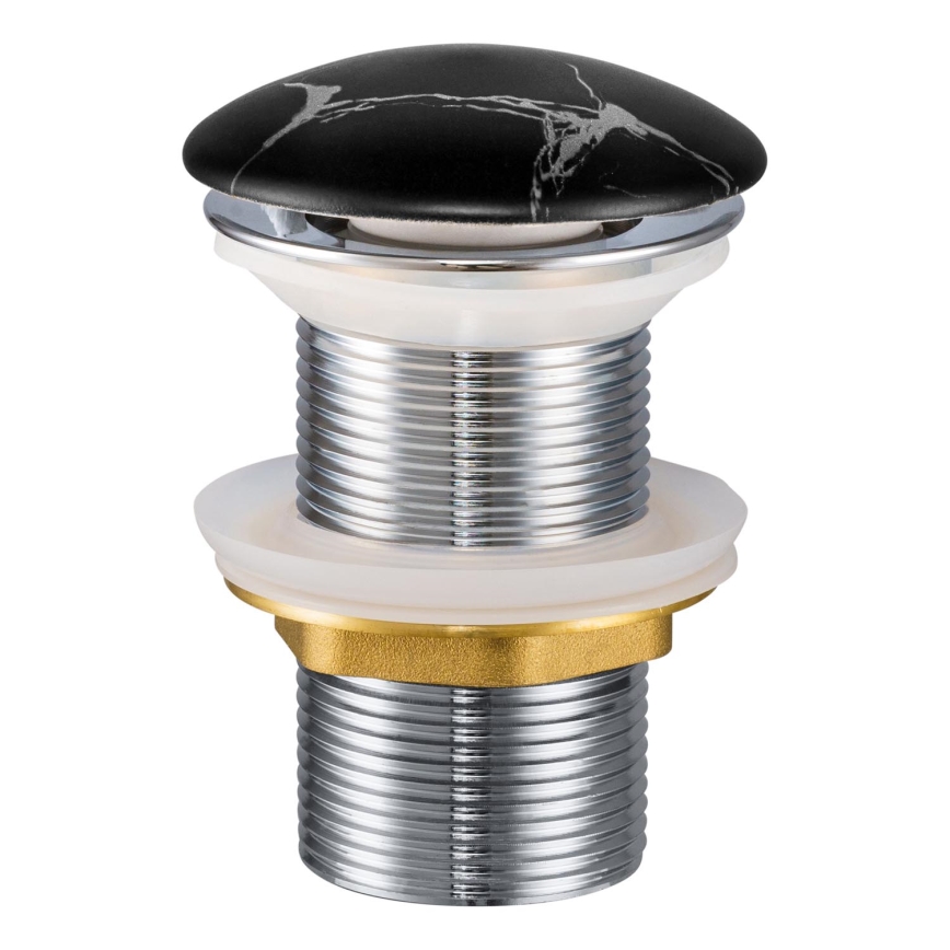 COMAD CLICK-CLACK T201M-B2-3 - Βαλβίδα νιπτήρος CLICK-CLACK διάμετρος 7 cm ματ μαύρο